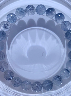 天然冰透蓝钢丝手链闺蜜礼物情侣