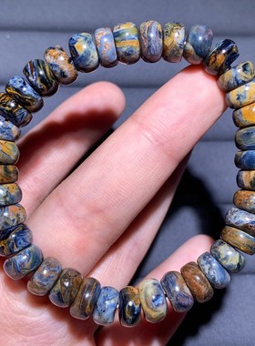 天然猫眼彼得石算盘珠手链饰品女