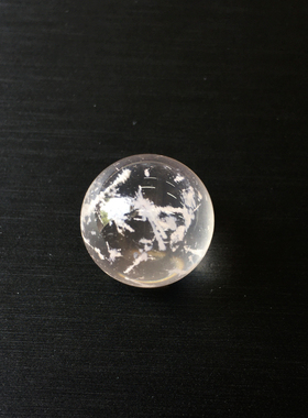 天然雪花幽灵球吊坠单珠饰品水晶