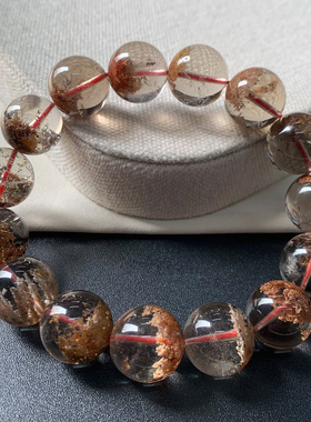 天然冰透幽灵水晶手链送礼物情侣