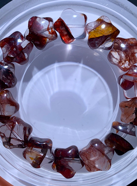 天然巴西原色胶花星星手链饰品女