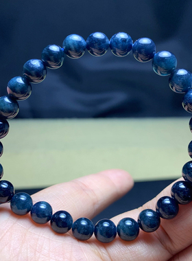巴西天然黑糖全蓝碧玺手链祖母绿