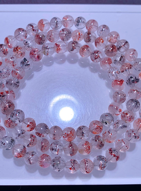 天然透体黑云母共生毒液超七手链