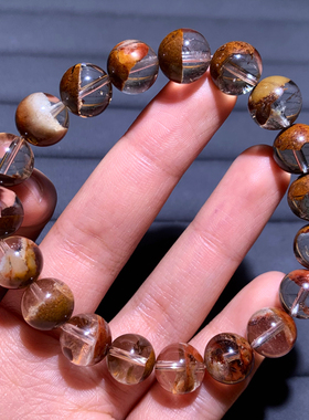 天然抹茶幽灵手串礼物饰品情侣款