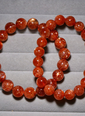 天然金太阳手链爆闪金草莓单圈女