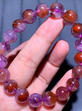 天然极光23荆棘玫瑰水晶手链