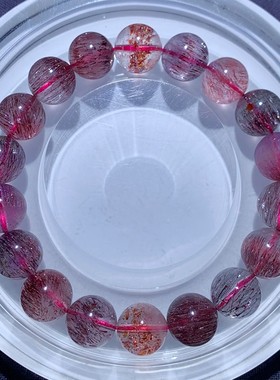 天然顺发三轮骨干超七手链饰品女