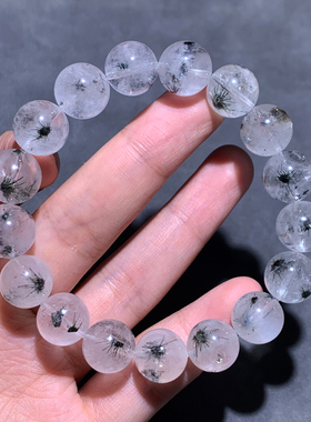 天然绿海胆水晶单圈手链饰品礼物