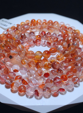 天然巴西胶花三圈手链水晶饰品女