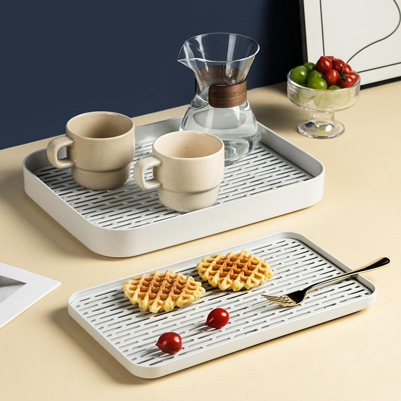 家用沥水托盘客厅杯架厨房餐具水果沥水盘户外旅游茶盘杂物摆放盘,淘宝优惠券,粉丝福利购,淘宝优惠卷