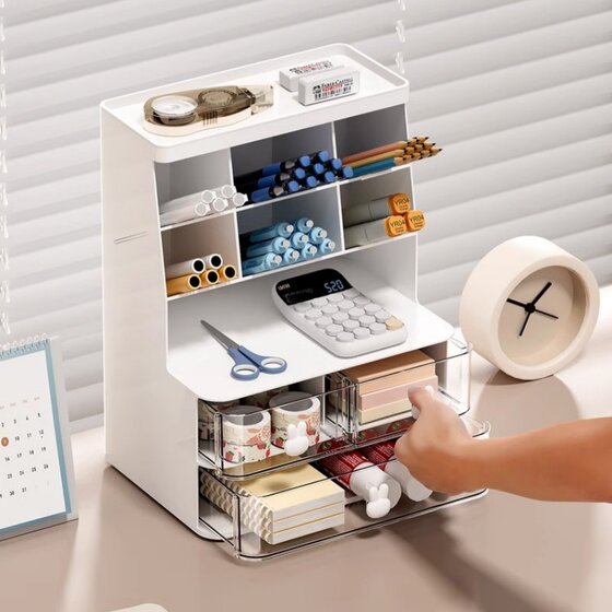 High-end stationery box pen barrel stationery pen holder storage rack