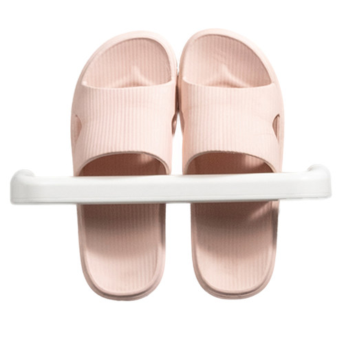 拖鞋架浴室免打孔壁挂式置物架卫生间厕所鞋子沥水架宿舍收纳神器 - 图3