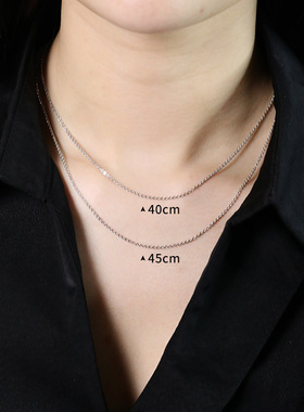 99足银多款造型基础链纯银素链