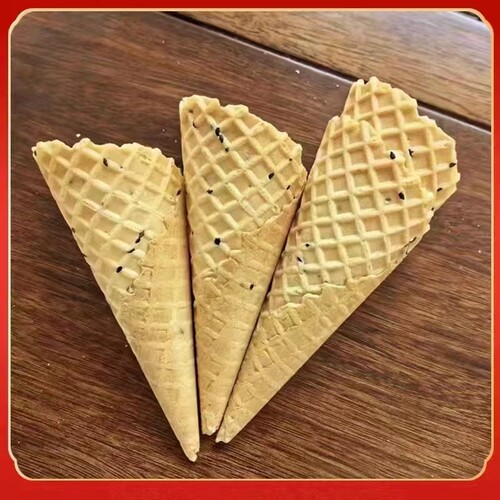 冰淇淋筒脆筒壳甜筒脆皮蛋筒雪糕大头华夫蛋托蛋卷商用冰淇淋机 - 图0