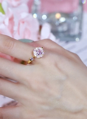 时来运转旋转开口戒指高级感指环