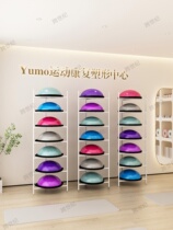 New multilayer wave speed ball containing shelf gym gym holder yoga ball semi-circle ball holder balance ball show shelf