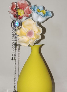 新款大蓝闪蝶手作蓝星球手链