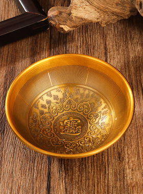 仿银梳子摆件摆饰碗 镀金碗合金仿银筷子勺子工艺品道具拍照道具
