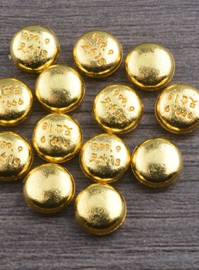 仿真合金沙金福字金豆豆摆件越南沙金小元宝工艺品装饰品投资金属