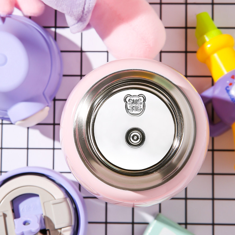 杯具熊熊抱儿童保温杯玩偶佩奇毛绒杯套水壶学生宝宝幼儿园水杯子,淘宝优惠券,粉丝福利购,淘宝优惠卷