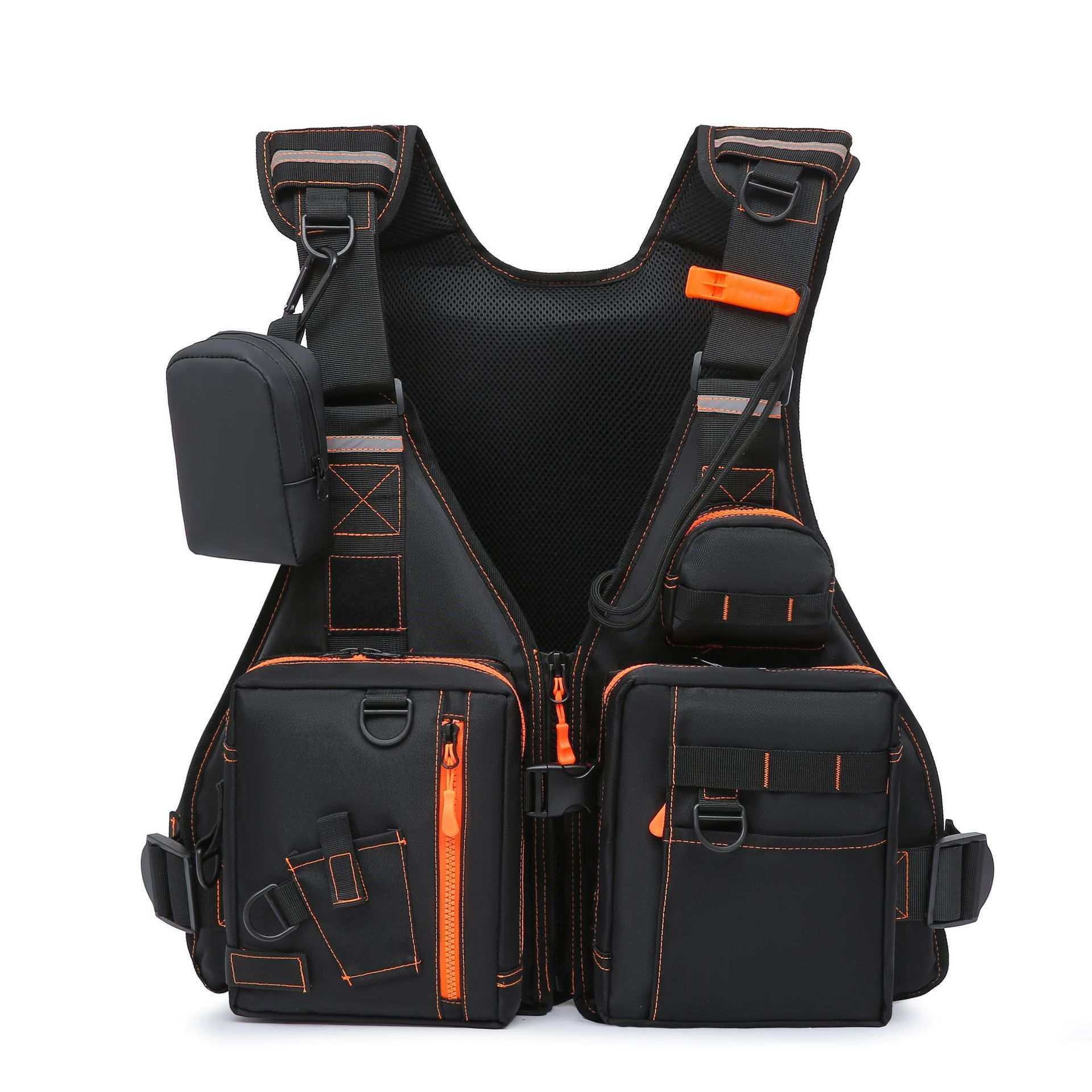 工具类马甲多功能工具插袋快取工具背心前后反光条自带求生口哨,淘宝优惠券,粉丝福利购,淘宝优惠卷