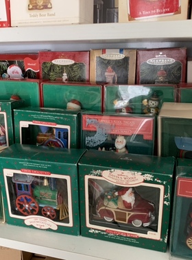 美国贺曼玩具挂件摆件音乐盒圣诞老人中古收藏礼物现货包邮