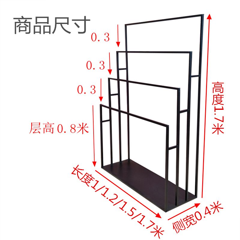 男女裤子展示架服装店定陈列柜落地式牛仔裤架子床上用品货架定制 - 图2