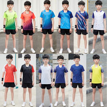 Children Badminton Suit Team Uniform Speed Dry Training Customized Group Purchasing Youth Table Tennis Competition Service Professional