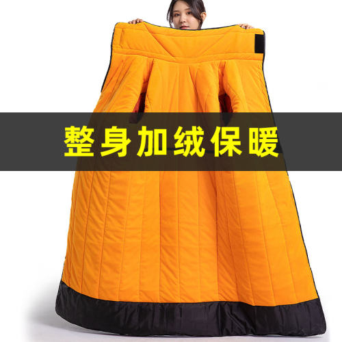 电动摩托车挡风被冬季加绒加厚加大防寒防风衣防水电瓶车挡风罩 - 图2