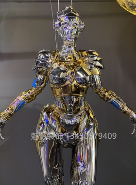 电镀大型KTV酒吧摆件玻璃钢潮流