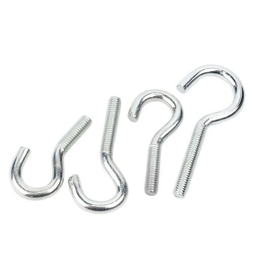 镀锌开口型羊眼螺丝钉加长活节吊环螺丝钩形吊钩带圆圈螺杆螺栓 - 图2