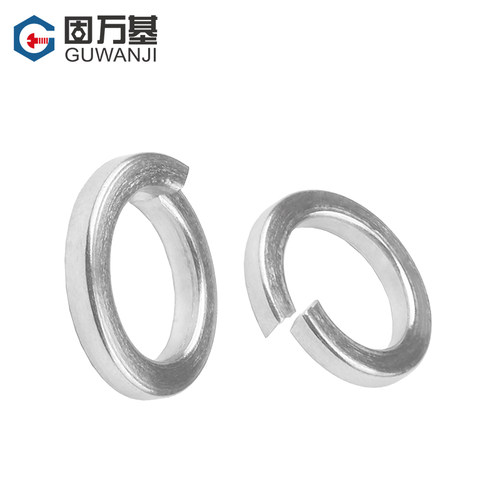 铁白锌加厚开口弹垫加宽弹簧垫圈弹性金属垫片M5M6M8M10M12-M20 - 图1