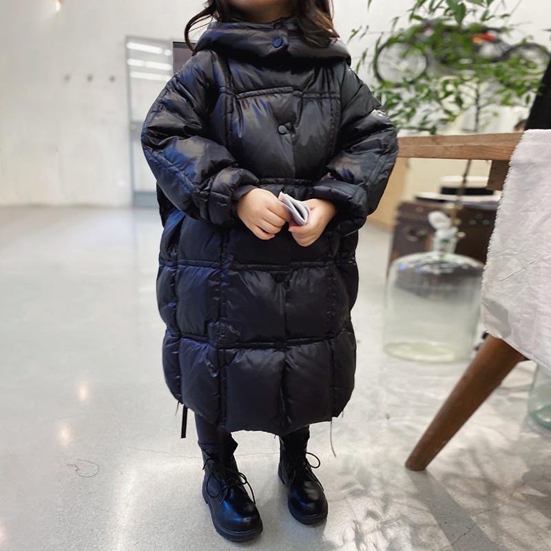 女童棉服过膝加厚韩版中长款小女孩冬棉袄儿童保暖棉衣洋气面包服