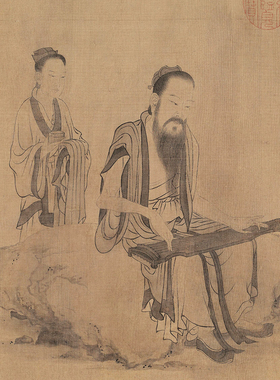 复制微喷人物王振鹏名画手卷