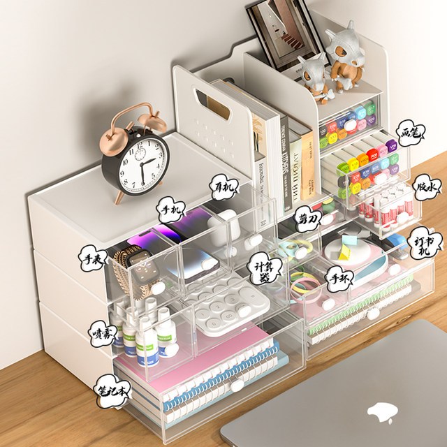 Simple desktop storage box student dormitory drawer box