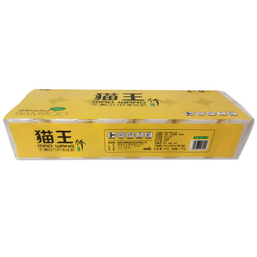 猫王本色竹浆1800克卫生纸 卷纸5层加厚不易破共24卷 - 图2