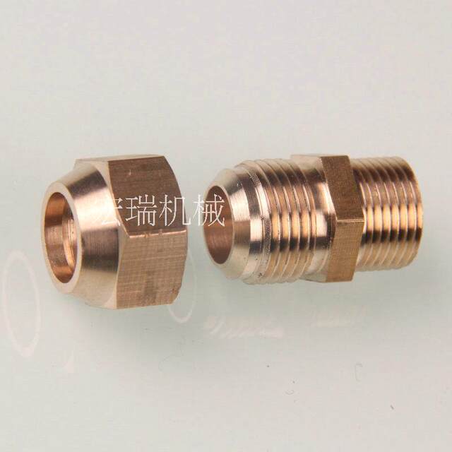 External threaded flare copper pipe outer wire flaring direct