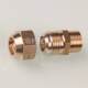 External threaded flare copper pipe outer wire flaring direct