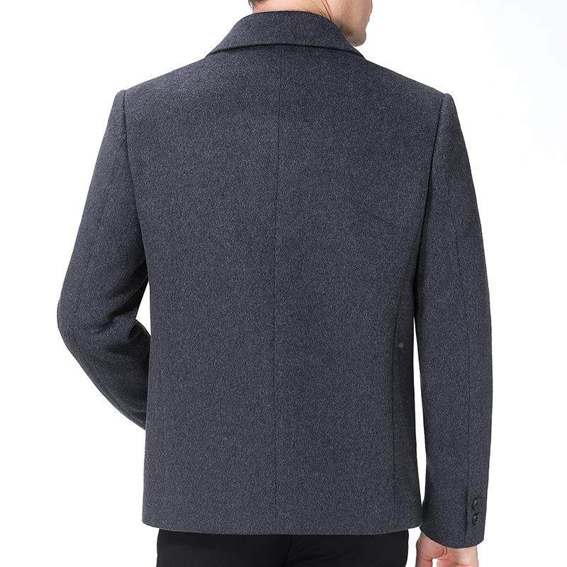 秋装新款男式801-146羊羊绒夹克中老年男士冬爸爸装翻领毛呢子茄,淘宝优惠券,粉丝福利购,淘宝优惠卷