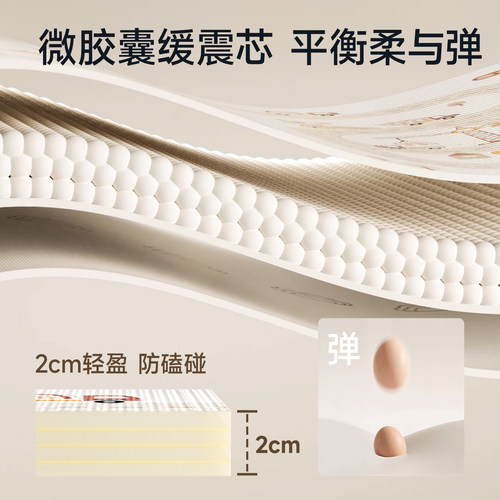 曼龙宝宝爬爬垫可折叠爬行垫婴儿加厚xpe无毒无味儿童家用地垫子 - 图0