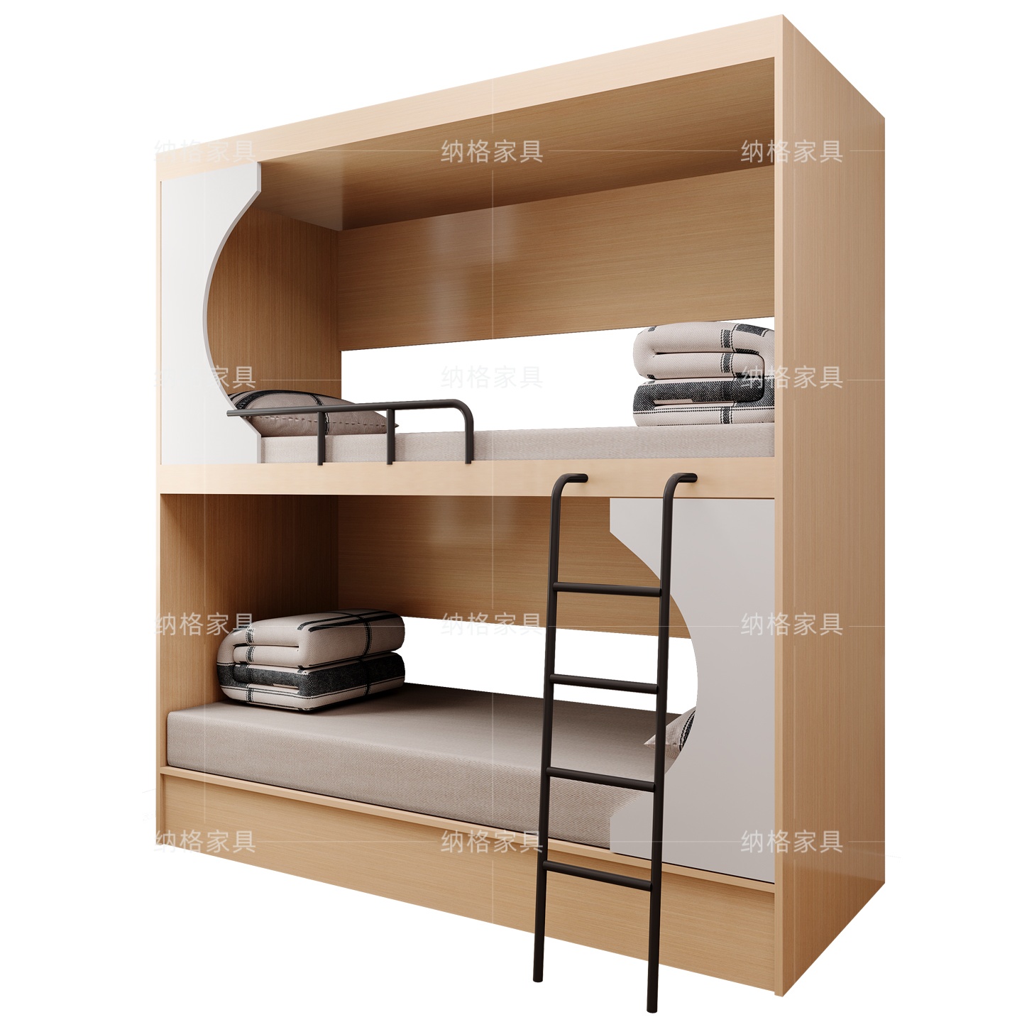 青旅上下铺民宿双层床学生宿舍床学校公寓太空舱床青年旅社高低床 - 图3