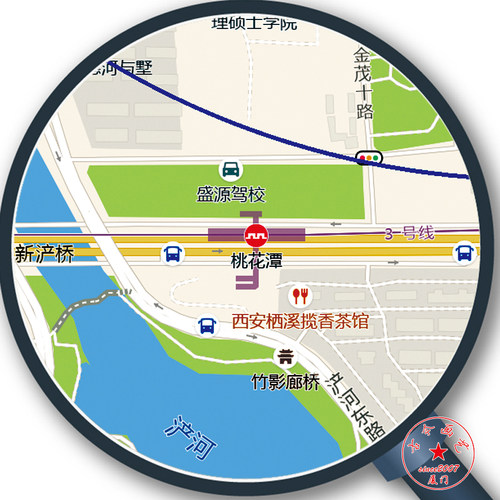打印2026新版商圈公司方圆内区域高清市场街道商圈图海报装饰画 - 图2
