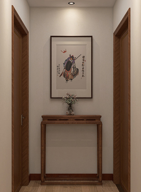 十兰名家手绘京剧钟馗国画玄关画