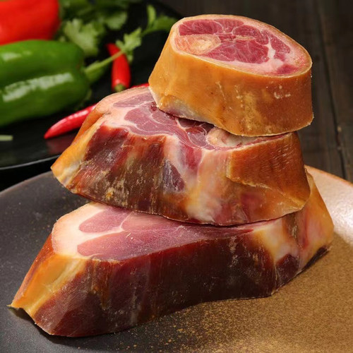 黄山特产安徽火腿整只腊肉咸肉土猪正宗陈年老火腿肉风干三年整腿 - 图0