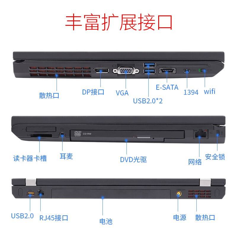 Thinkpad W530四核I7独显图形工作站520游戏本笔记本电脑T430联想 - 图2