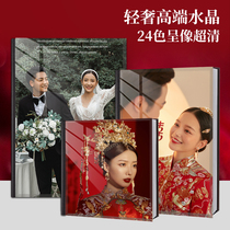 Wedding photo Crystal Album Customized High-end Movies wedding photo album This wedding is made with a photograph and a real memorial album