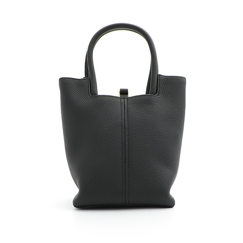 新款头层牛皮水桶包菜篮子手拎斜挎包女包 NB207 - 图2