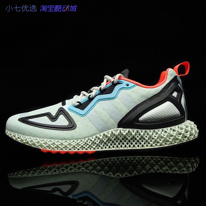 Adidas ZX 2K 男女4D打印时尚经典轻便透气跑步鞋 FV8500 FW2002 - 图0