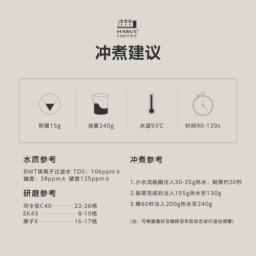 MARUS马路咖啡 26新产季花魁埃塞罕贝拉日晒手冲咖啡豆 浅度烘焙 - 图1