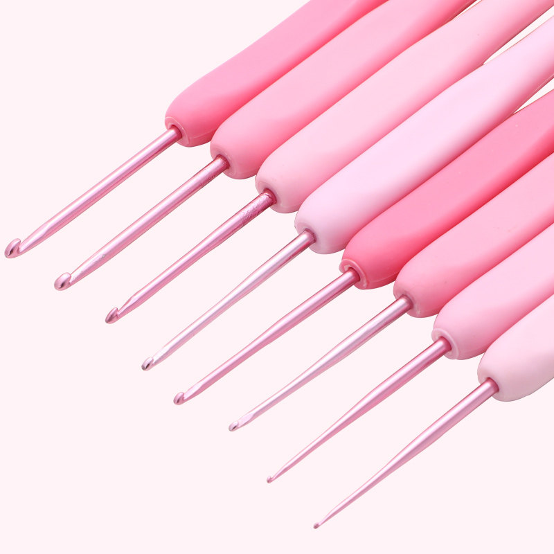 软柄钩针工具套装初学者勾针diy手工编织毛线微钩入门全套材料包,淘宝优惠券,粉丝福利购,淘宝优惠卷